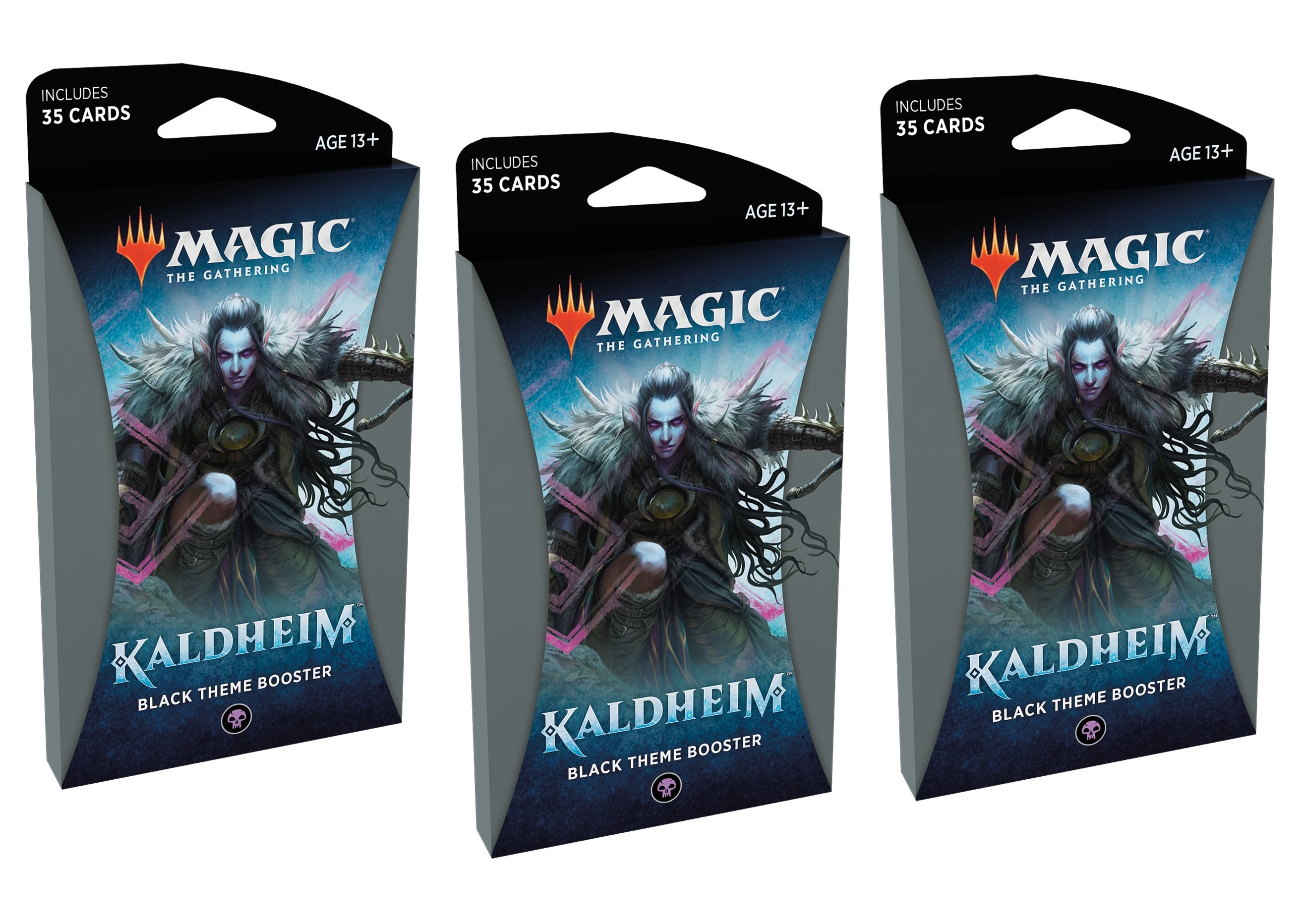 

Набор Wizards of the Coast тематических чёрных бустеров MTG издания Kaldheim на англ. яз.