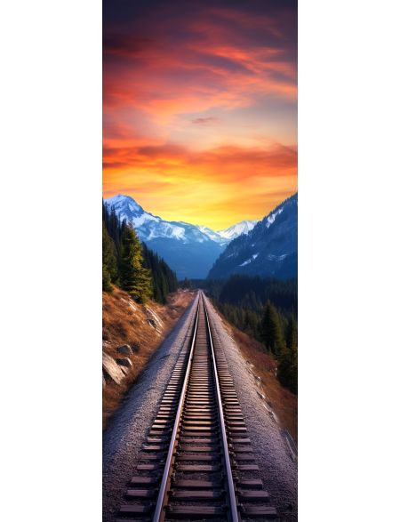 

Алмазная мозаика без подрамника Путь в горизонт, 40x14 см, 40 цветов, 86300, НА-016