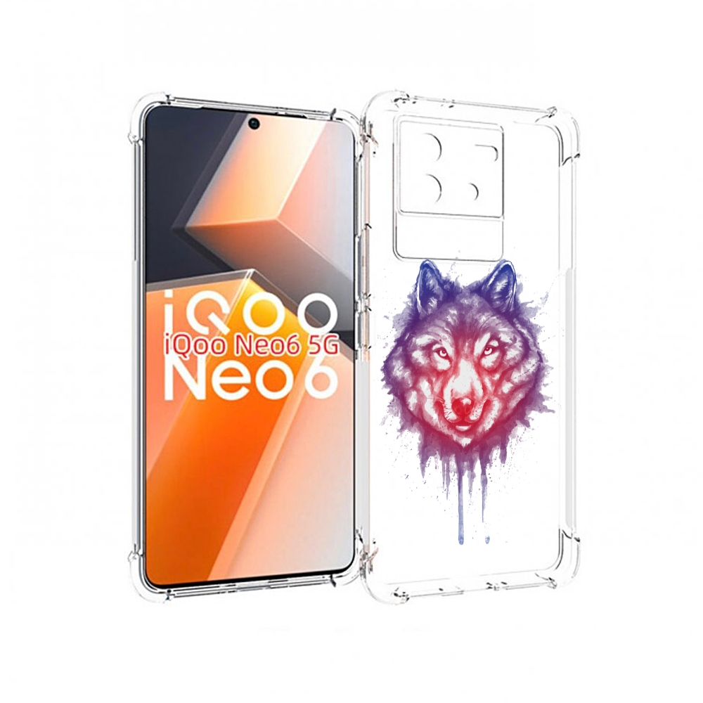 

Чехол MyPads пушистый волк для Vivo iQoo Neo 6 5G, Прозрачный, Tocco