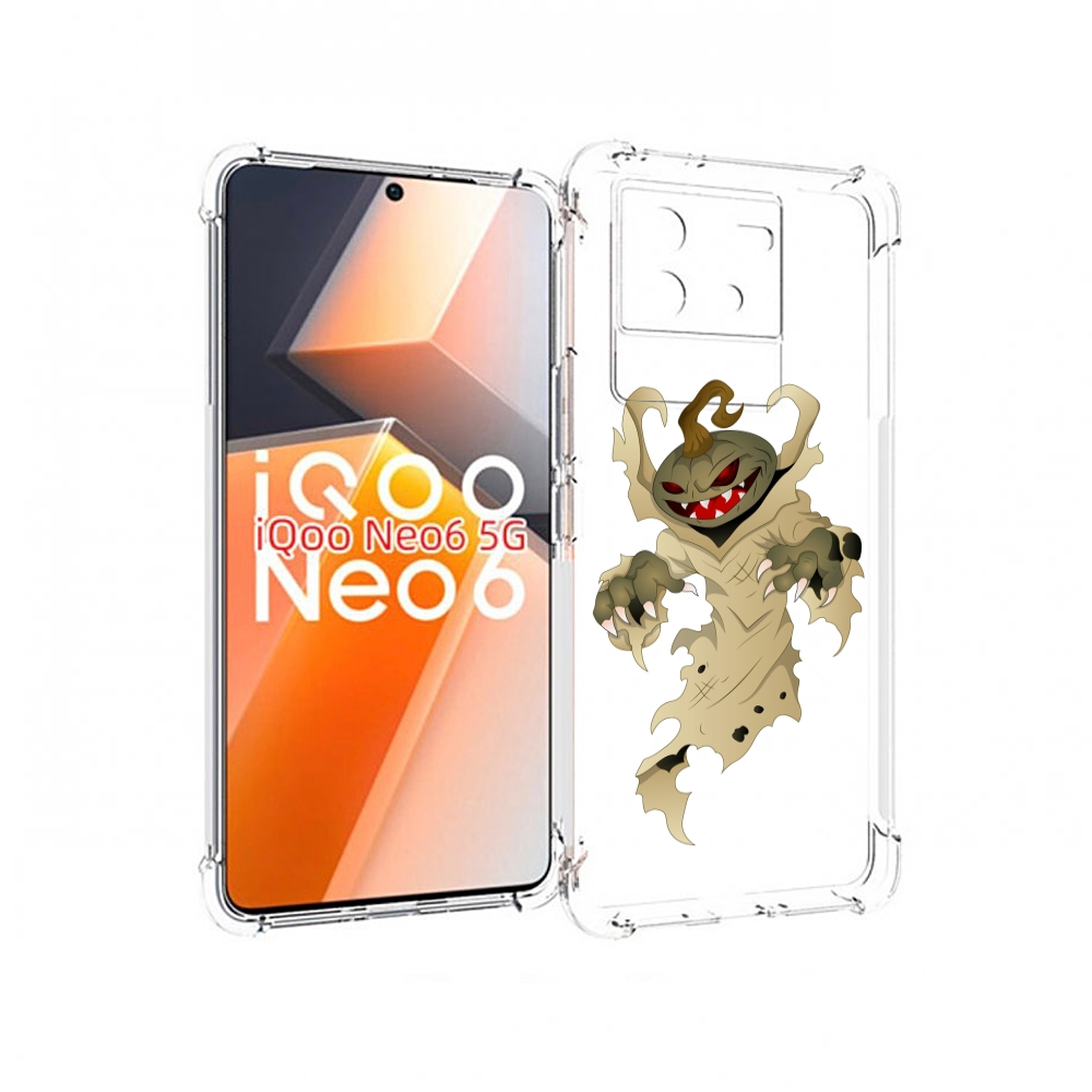 

Чехол MyPads призрак хэллоуина для Vivo iQoo Neo 6 5G, Прозрачный, Tocco