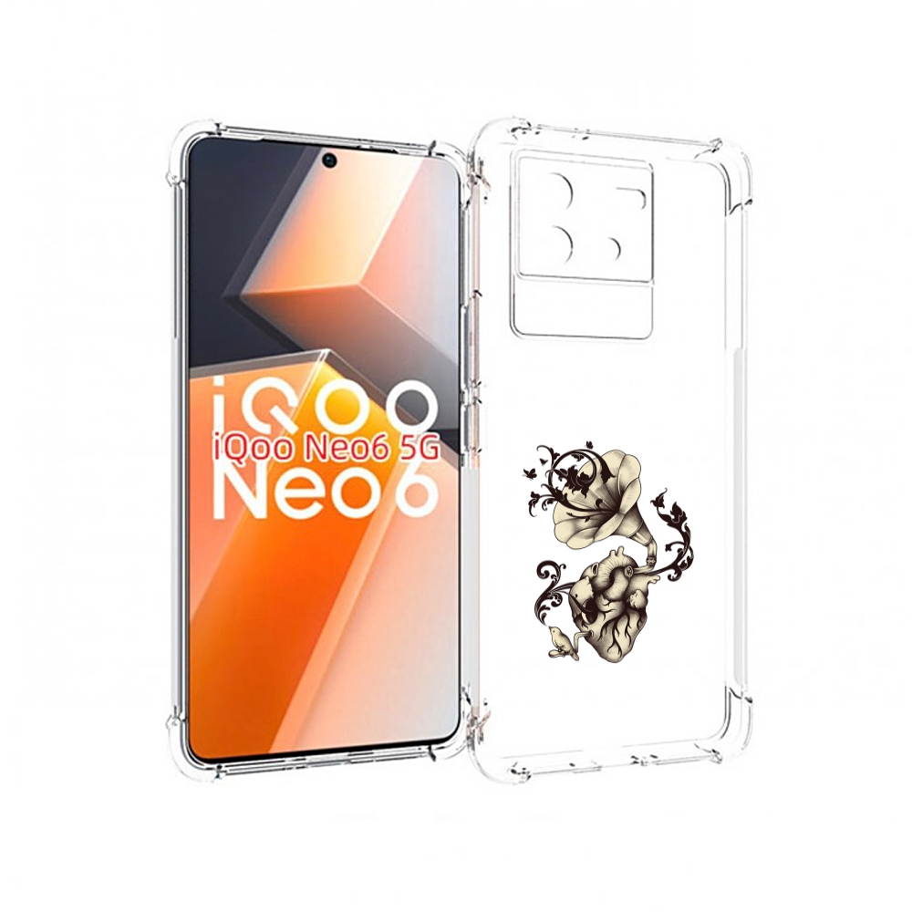 

Чехол MyPads Граммофон для Vivo iQoo Neo 6 5G, Прозрачный, Tocco