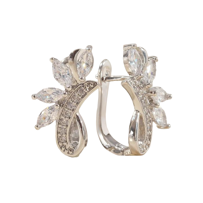 

Серьги из металла Queen Fair П00000348, фианит/стразы, П00000348