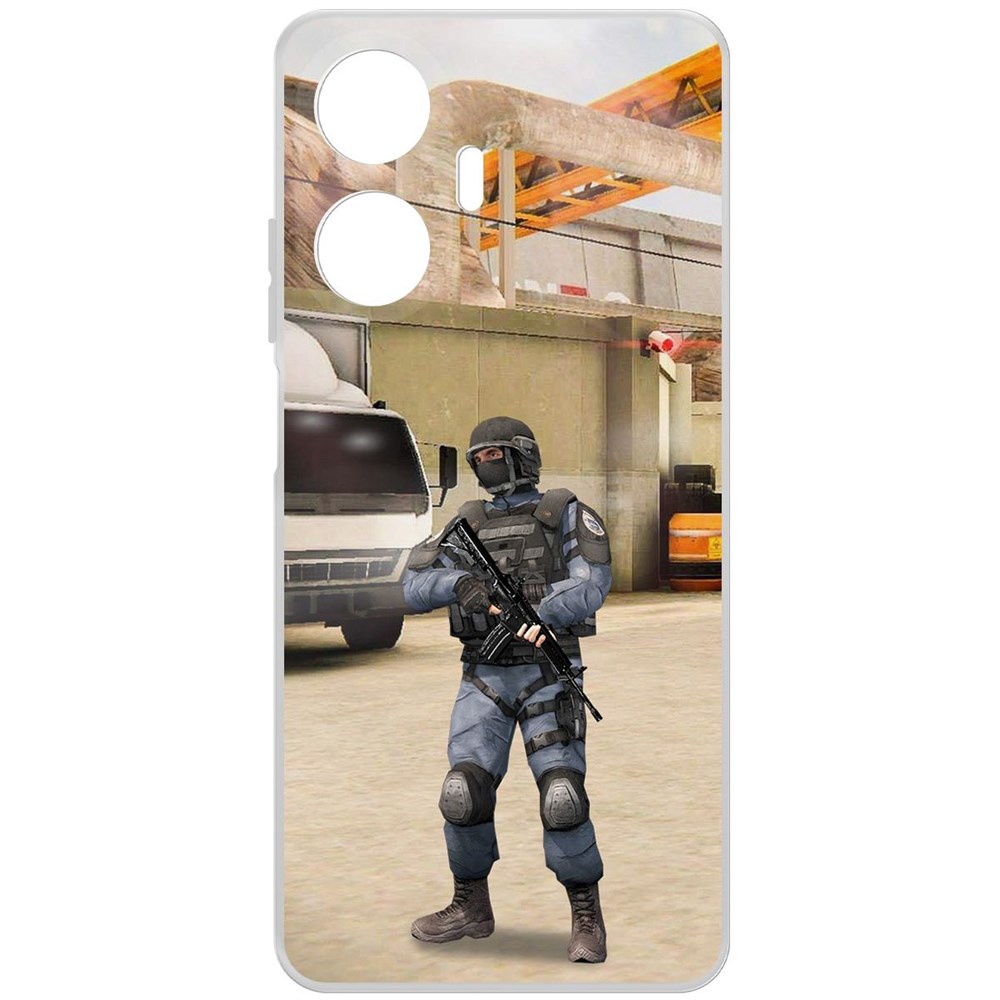 

Чехол-накладка Krutoff Clear Case Cтандофф 2 (Standoff 2) - GIGN для Realme C55, Прозрачный