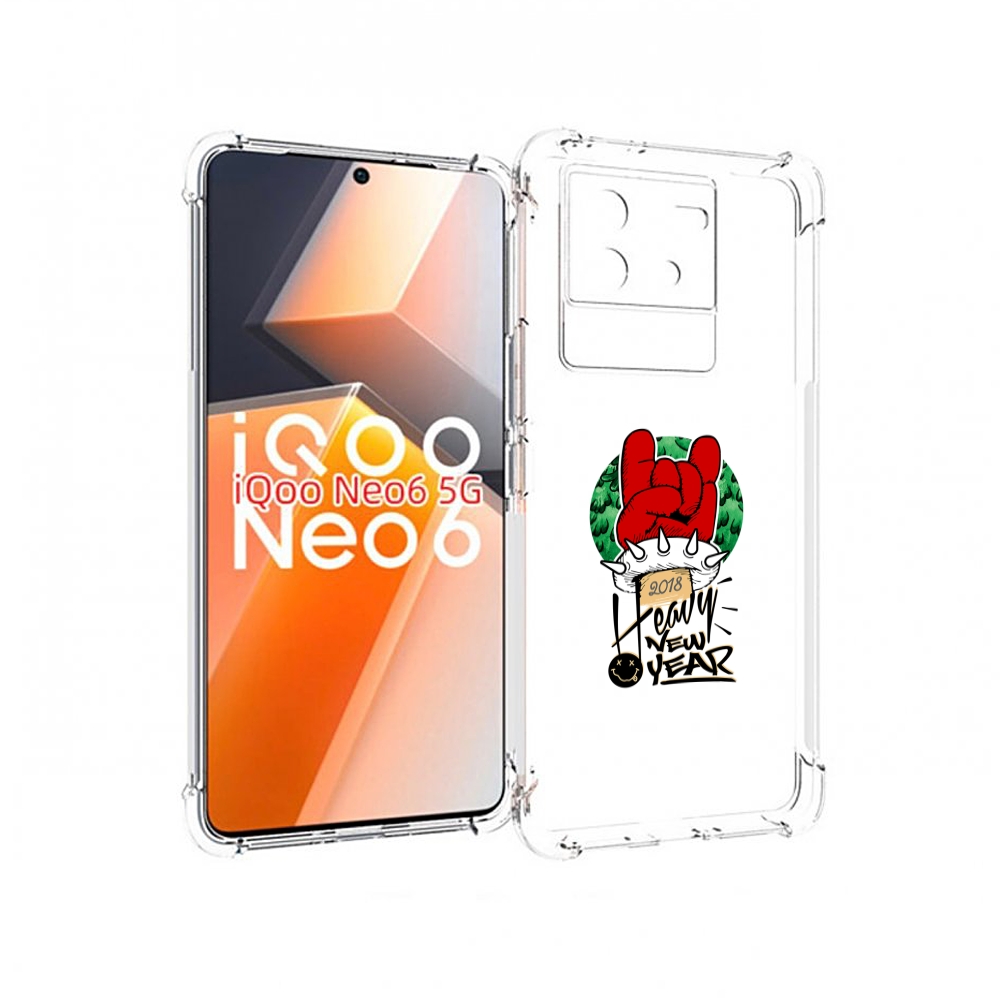 

Чехол MyPads Гангстер новый год для Vivo iQoo Neo 6 5G, Прозрачный, Tocco