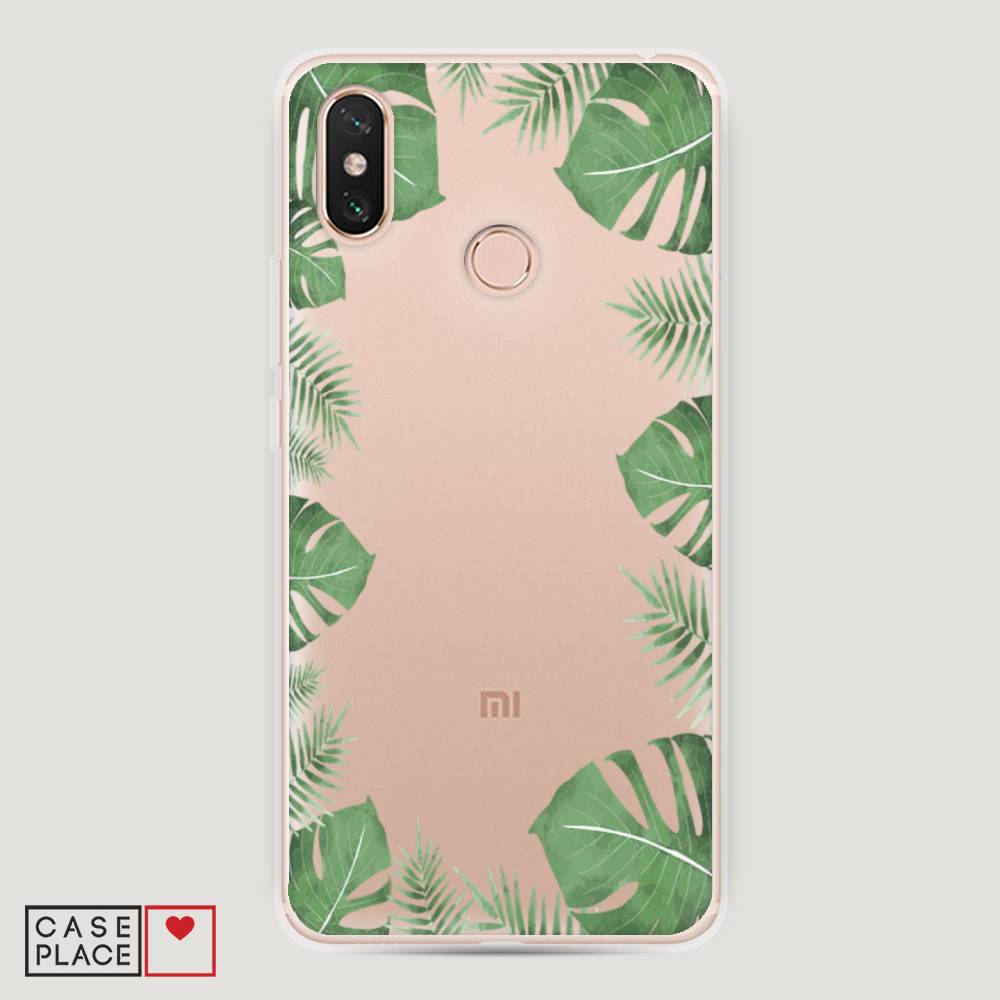 

Пластиковый чехол "Листья папоротника рамка" на Xiaomi Mi Max 3