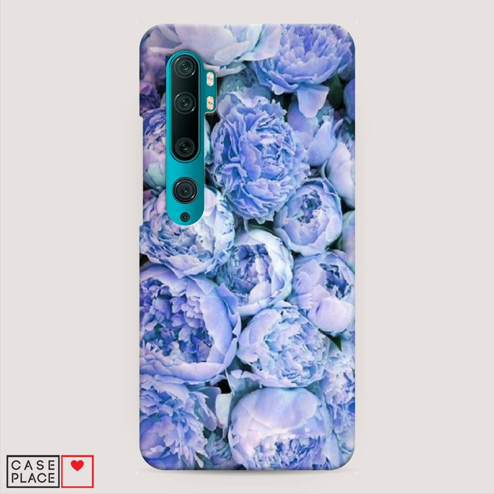 

Пластиковый чехол "Пионы голубые" на Xiaomi Mi Note 10, 37320-6