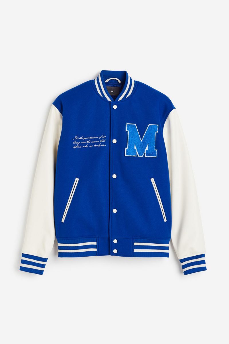 

Бомбер мужской H&M 1208294 синий 2XL, 1208294