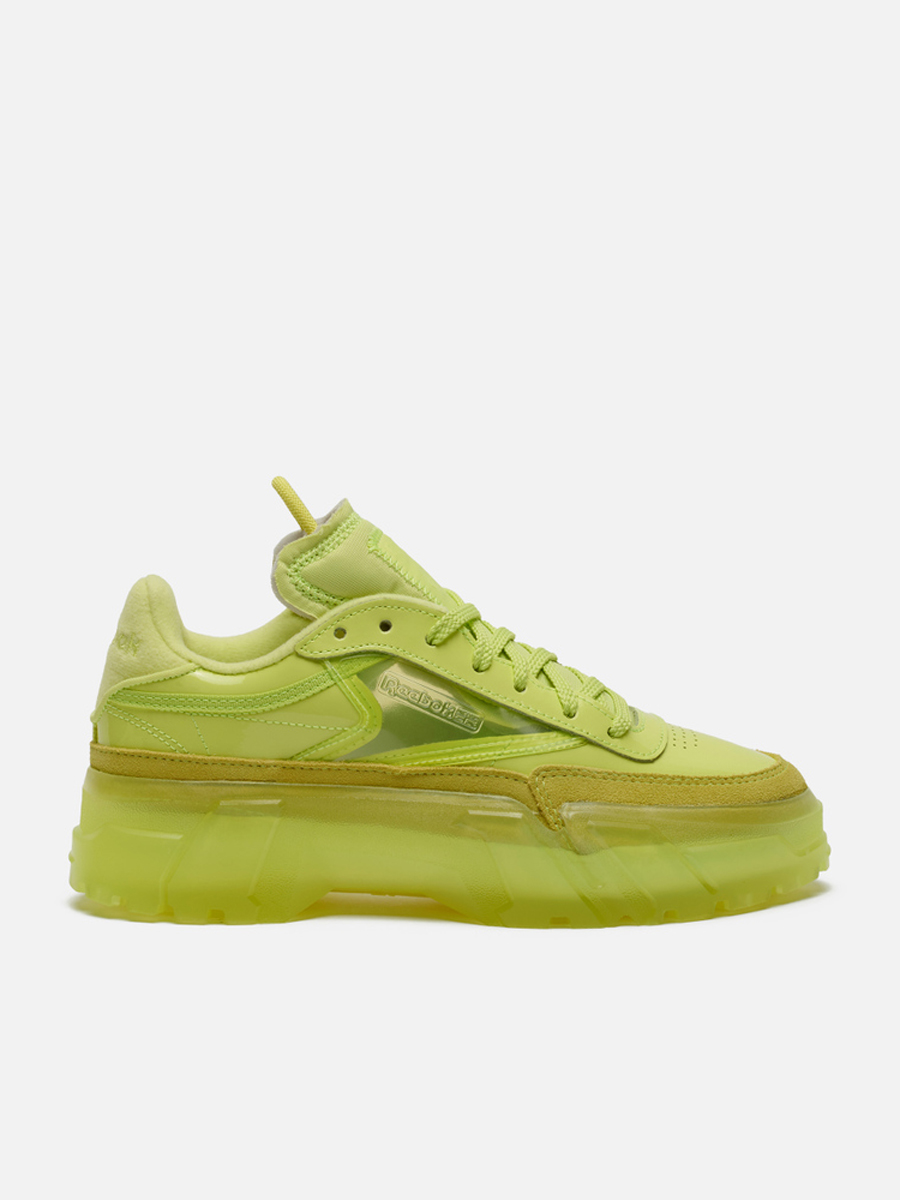 

Кроссовки женские Reebok x Cardi B Club C зеленые 38.5 EU, x Cardi B Club C