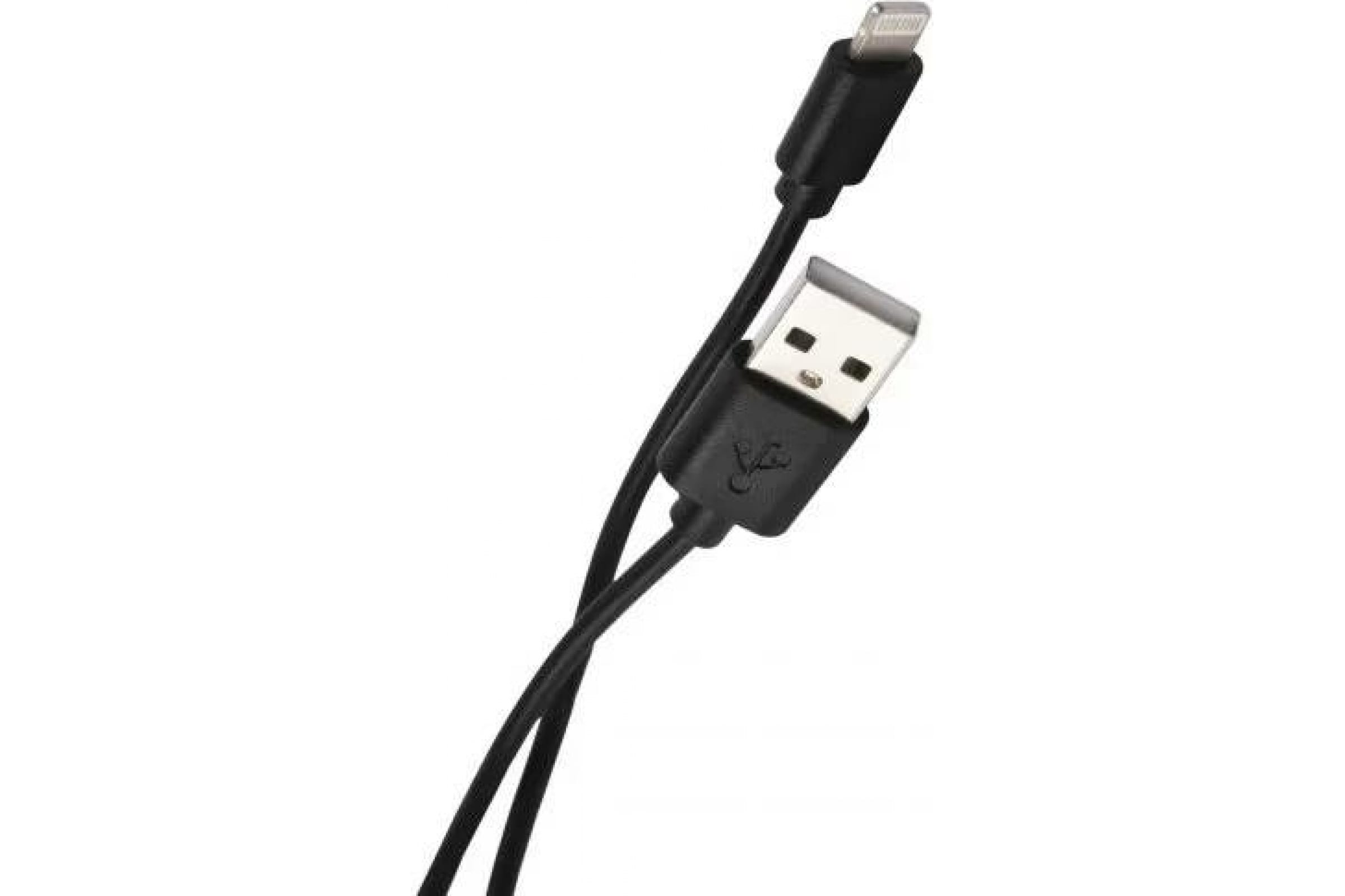 Дата-кабель Red Line USB – 8 – pin для Apple, 2A, черный УТ000028601