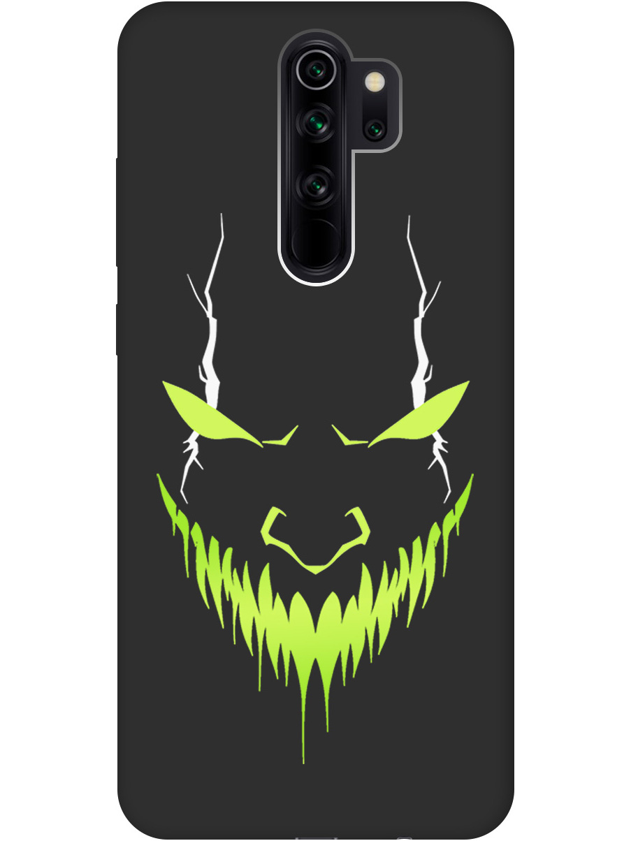 

Силиконовый чехол на Xiaomi Redmi Note 8 Pro с принтом "Evil Face" матовый черный, Черный;белый;зеленый, 721936351