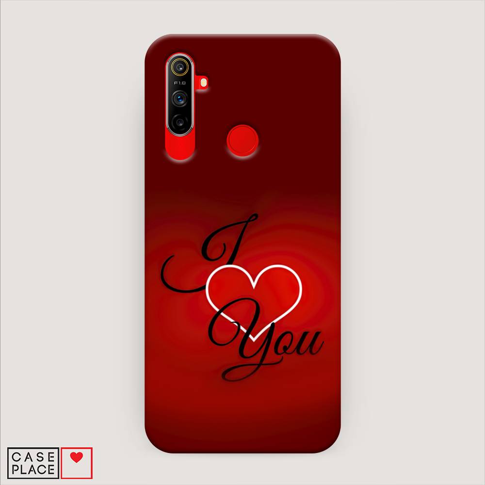 

Пластиковый чехол "I love you 3" на Realme C3, 253020-5