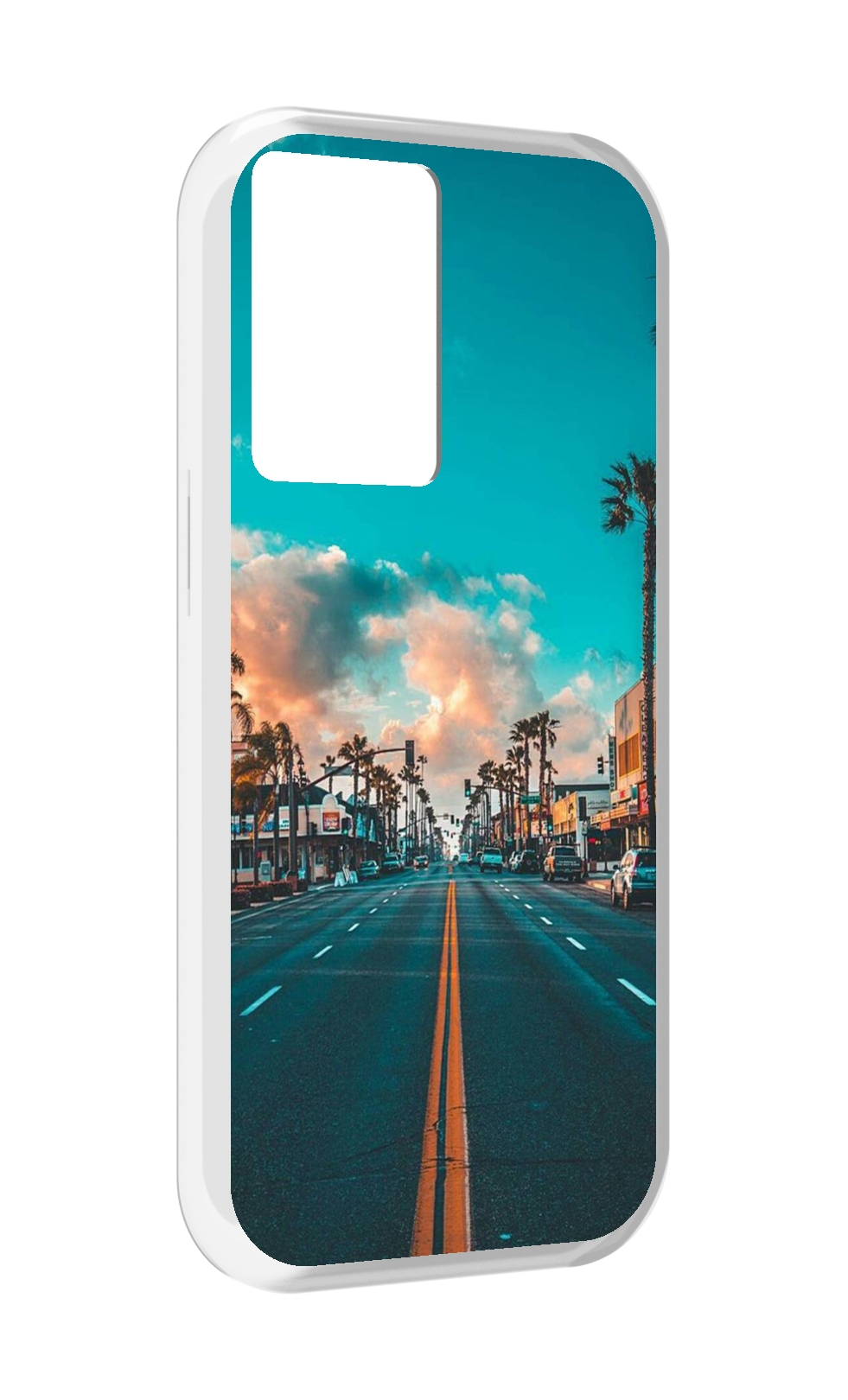 

Чехол MyPads дорога-в-лос-анджелес для OnePlus Nord N20 SE, Прозрачный, Tocco