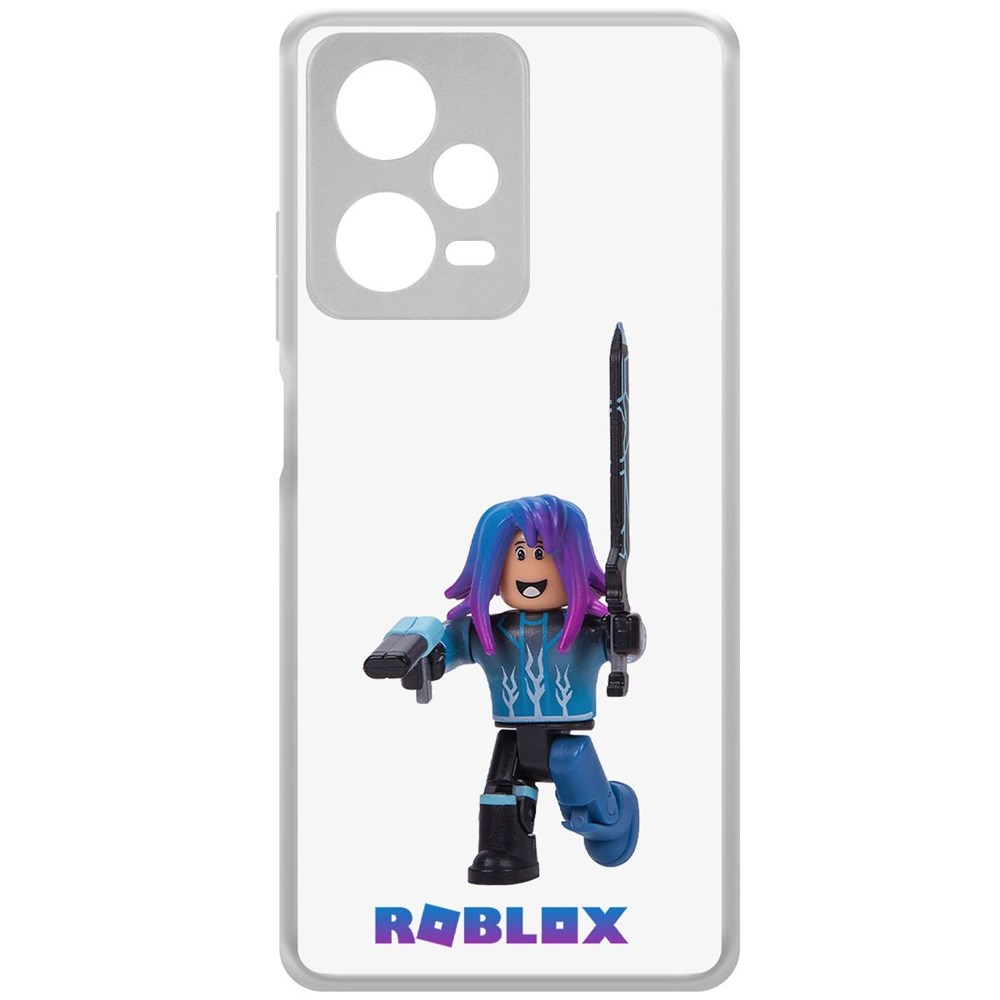 

Чехол-накладка Krutoff Clear Case Roblox-Паркурщик для Xiaomi Redmi Note 12 Pro+ 5G, Прозрачный