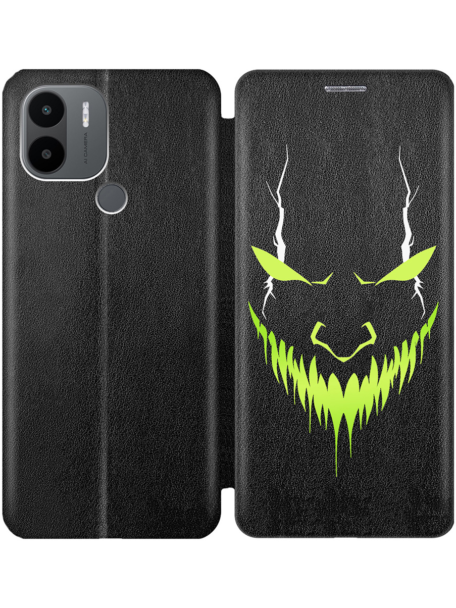 

Чехол-книжка на Xiaomi Redmi A1+ / A2+ / Poco C50 / C51 с принтом "Evil Face" черный, Черный;белый;зеленый, 762092151