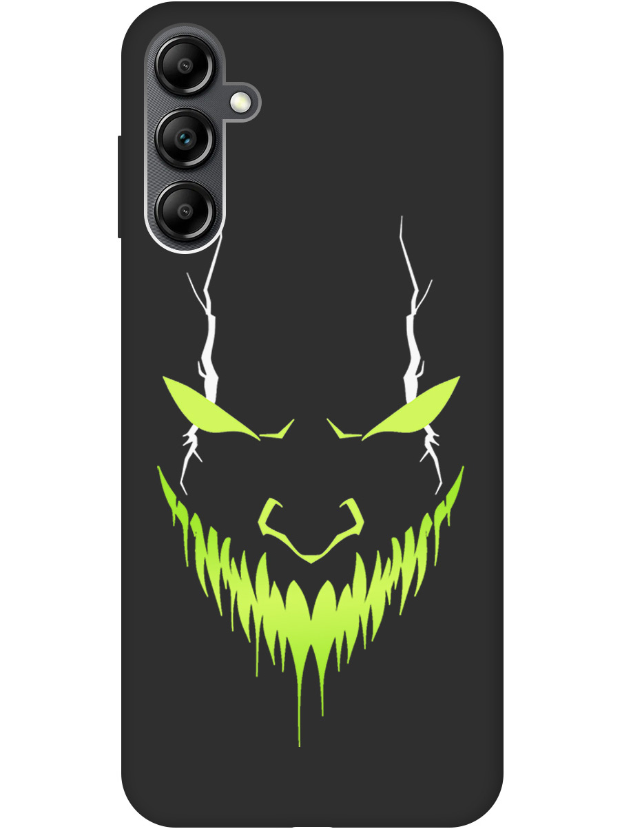 

Силиконовый чехол на Samsung Galaxy A14 с принтом "Evil Face" матовый черный, Черный;белый;зеленый, 768741451