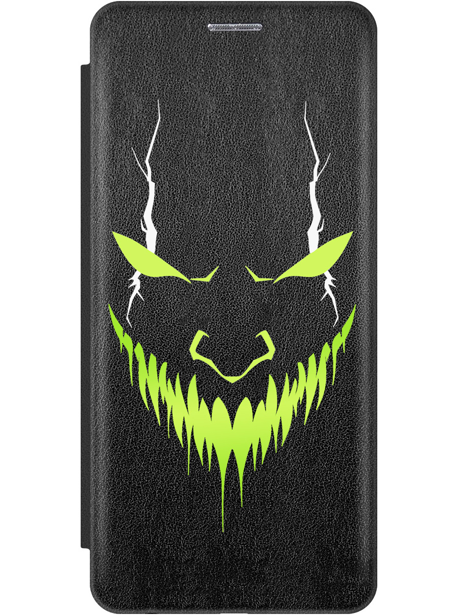 

Чехол-книжка на Samsung Galaxy S22+ с принтом "Evil Face" черный, Черный;белый;зеленый, 735250051