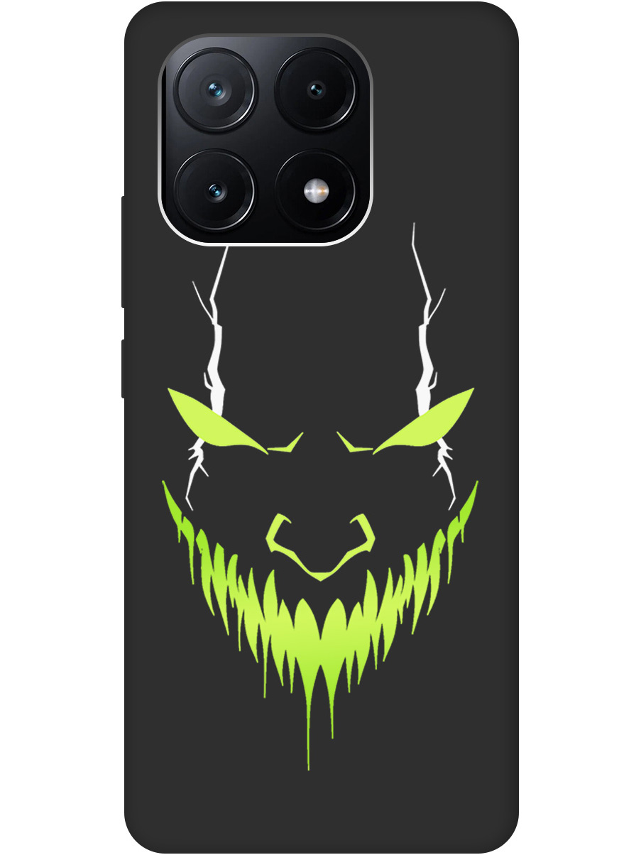 

Силиконовый чехол на Poco X6 Pro 5G с принтом "Evil Face" матовый черный, Черный;белый;зеленый, 780484151