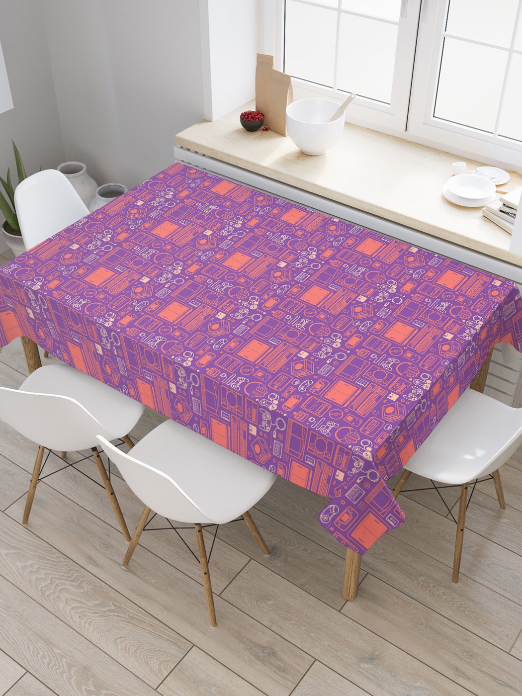 

Фотоскатерть JoyArty МУЛЬТИ 102095 120x145, Фиолетовый