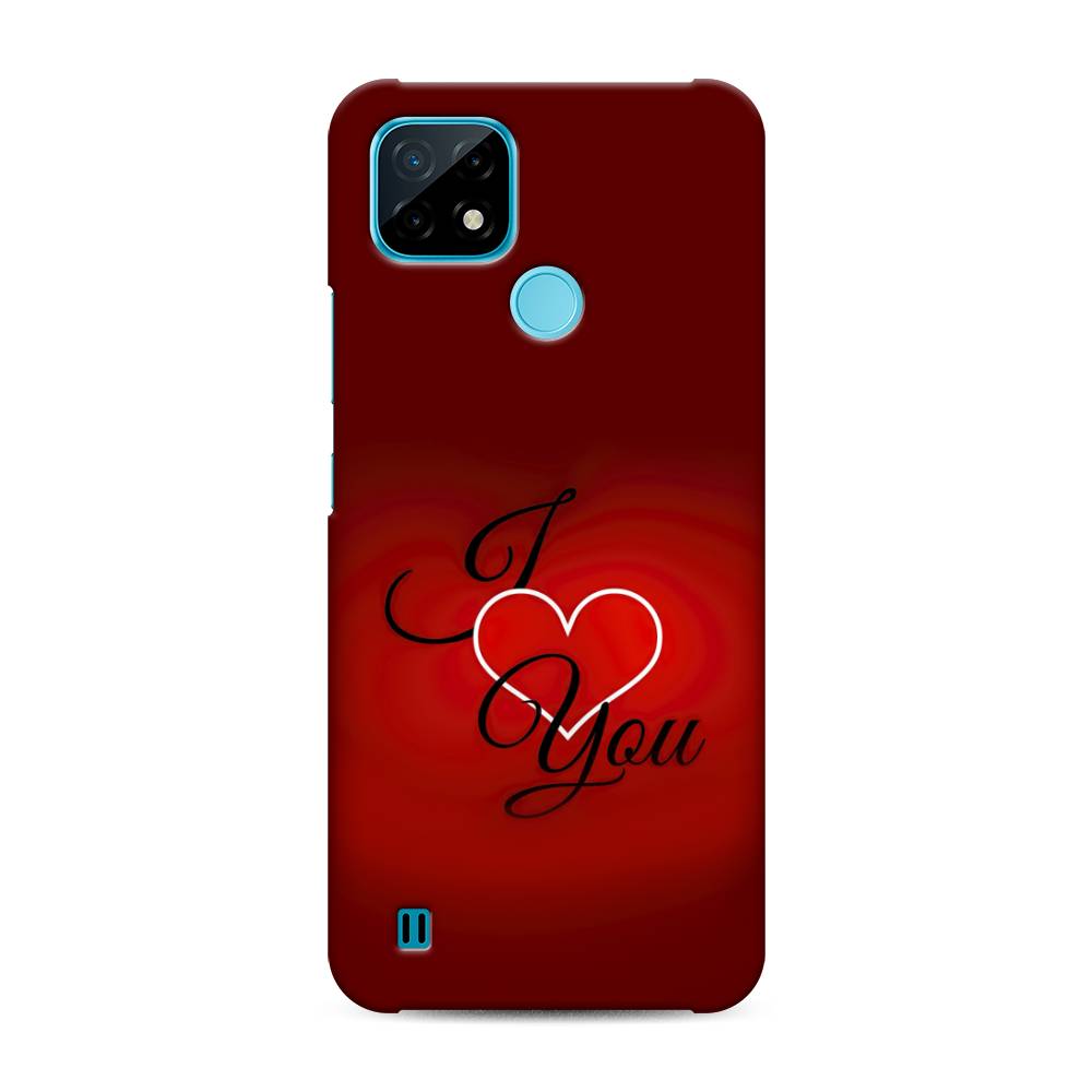 

Пластиковый чехол "I love you 3" на Realme C21, 254920-5