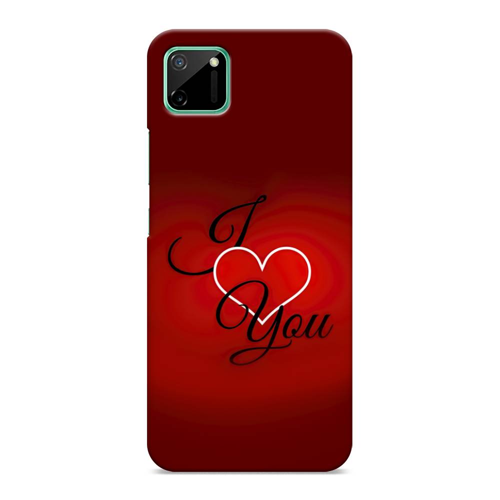 фото Пластиковый чехол "i love you 3" на realme c11 awog