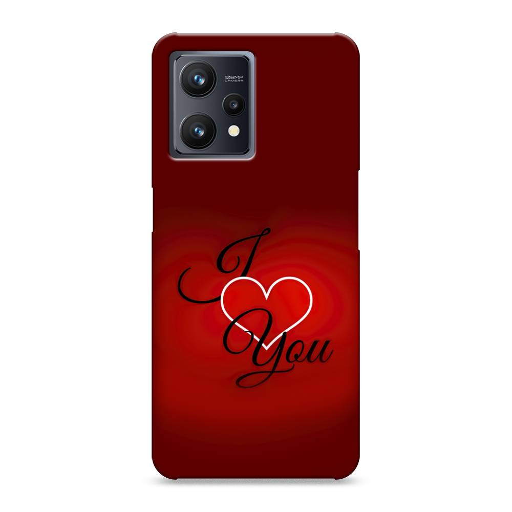 фото Пластиковый чехол "i love you 3" на realme 9 pro plus awog