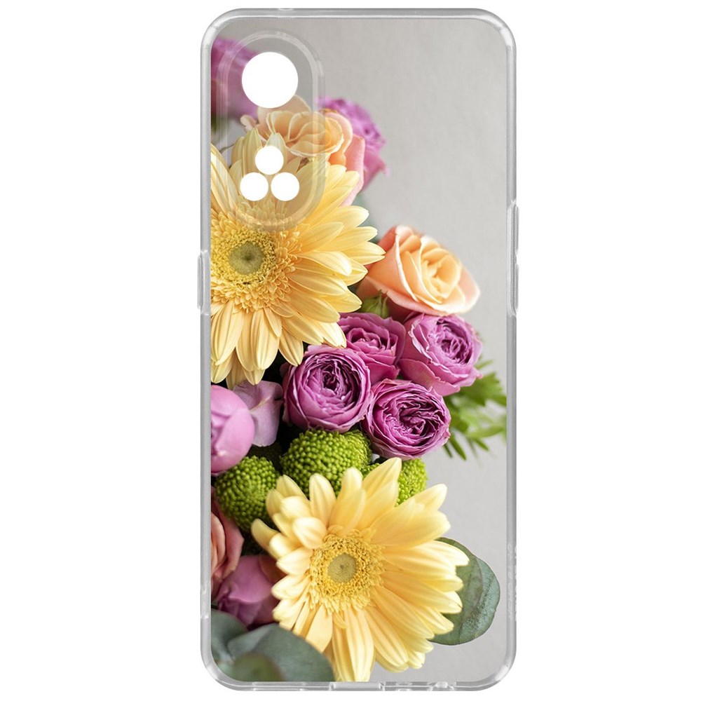 

Чехол-накладка Krutoff Clear Case Букет для Oppo Reno8T, Прозрачный