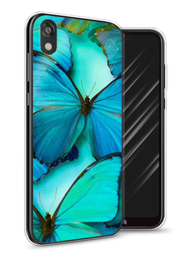

Чехол Awog на Huawei Y5 2019 "Неоновые бабочки", Голубой;белый, 69050-4