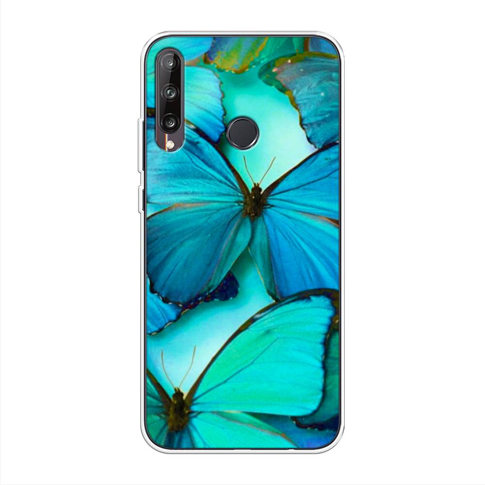фото Чехол awog "неоновые бабочки" для huawei p40 lite e