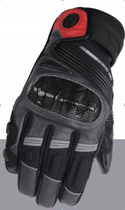 Перчатки кожаные Scoyco MC78WP (Carbon/Waterproof) Grey L