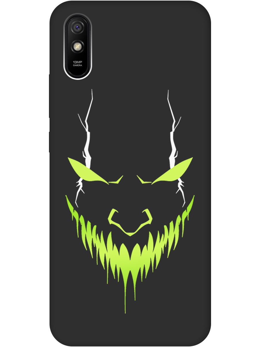 

Силиконовый чехол на Xiaomi Redmi 9A с принтом "Evil Face" матовый черный, Черный;белый;зеленый, 723276951