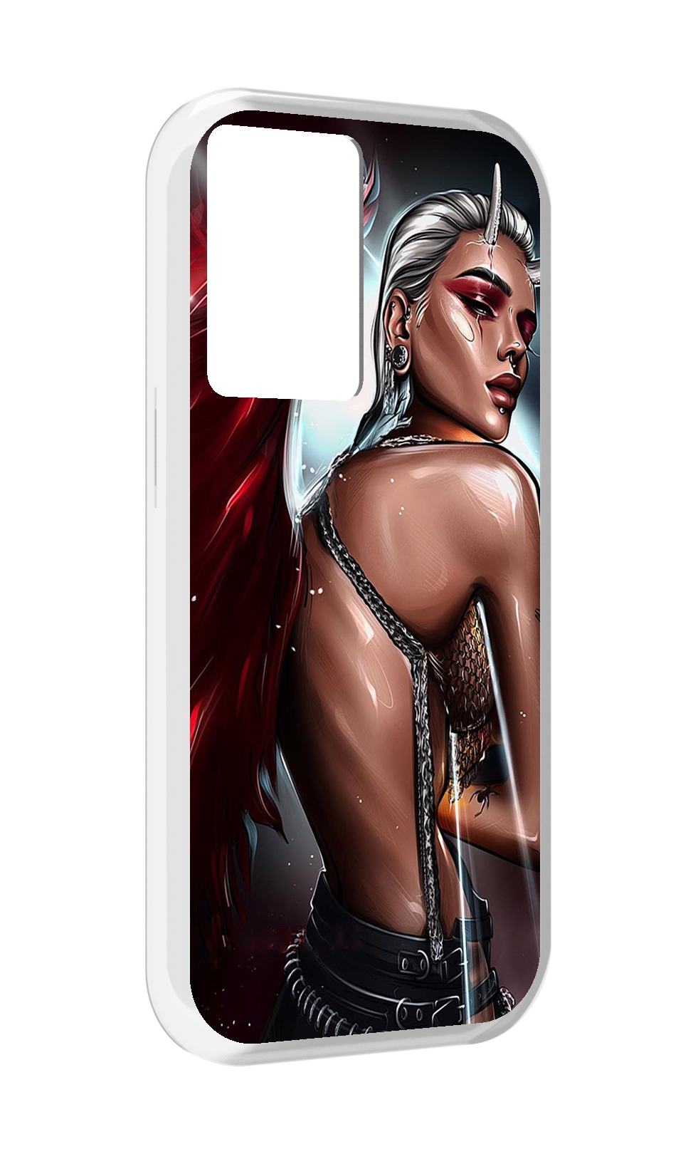 

Чехол MyPads девушка-с-крыльями женский для OnePlus Nord N20 SE, Прозрачный, Tocco