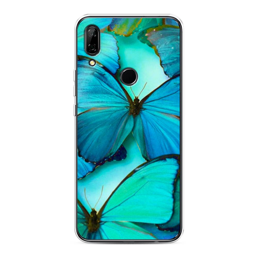 фото Чехол awog "неоновые бабочки" для huawei p smart z