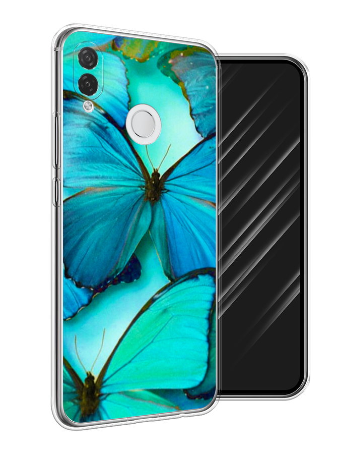 

Чехол Awog на Huawei P Smart Plus "Неоновые бабочки", Голубой;белый, 68250-4