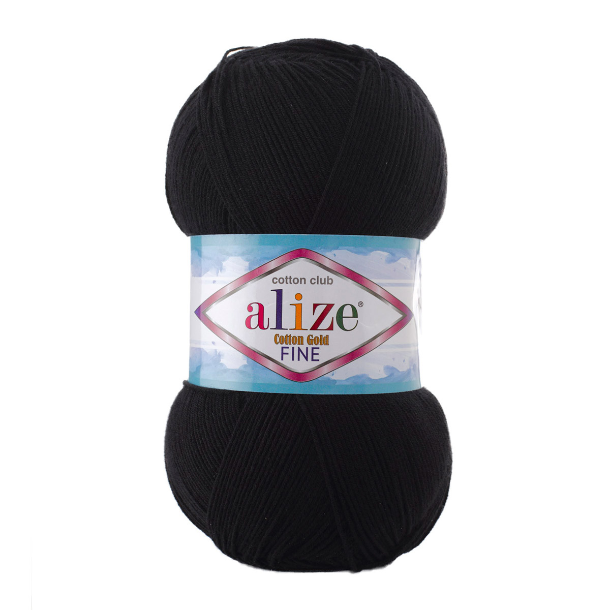 

Пряжа ALIZE COTTON GOLD FINE 100гр. 660м (55% Xлопок - 45% Aкрил) (60 черный)