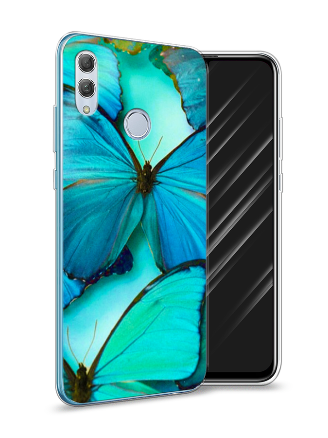 

Чехол Awog на Huawei P Smart 2019 "Неоновые бабочки", Голубой;белый, 67250-4