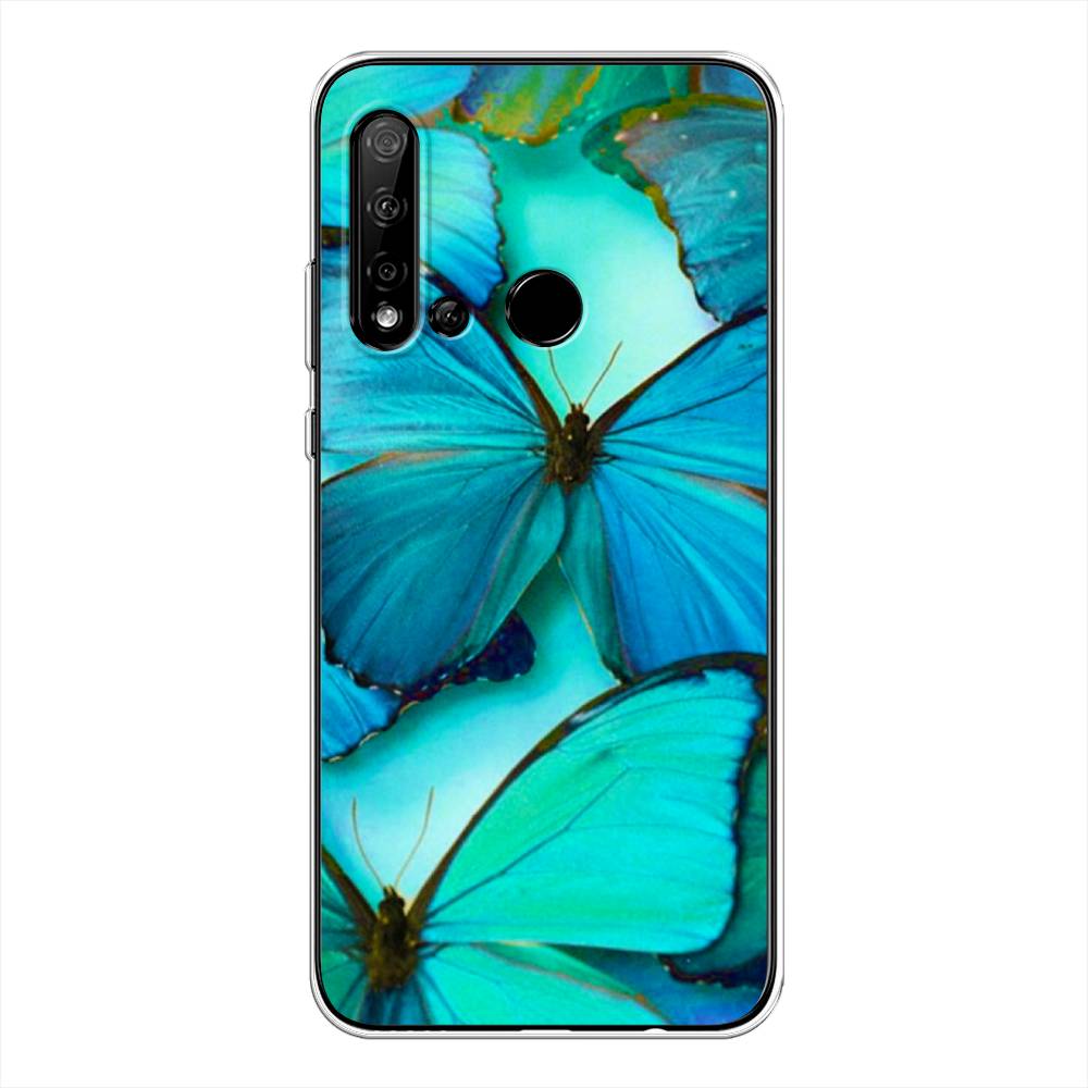 фото Чехол awog "неоновые бабочки" для huawei nova 5i