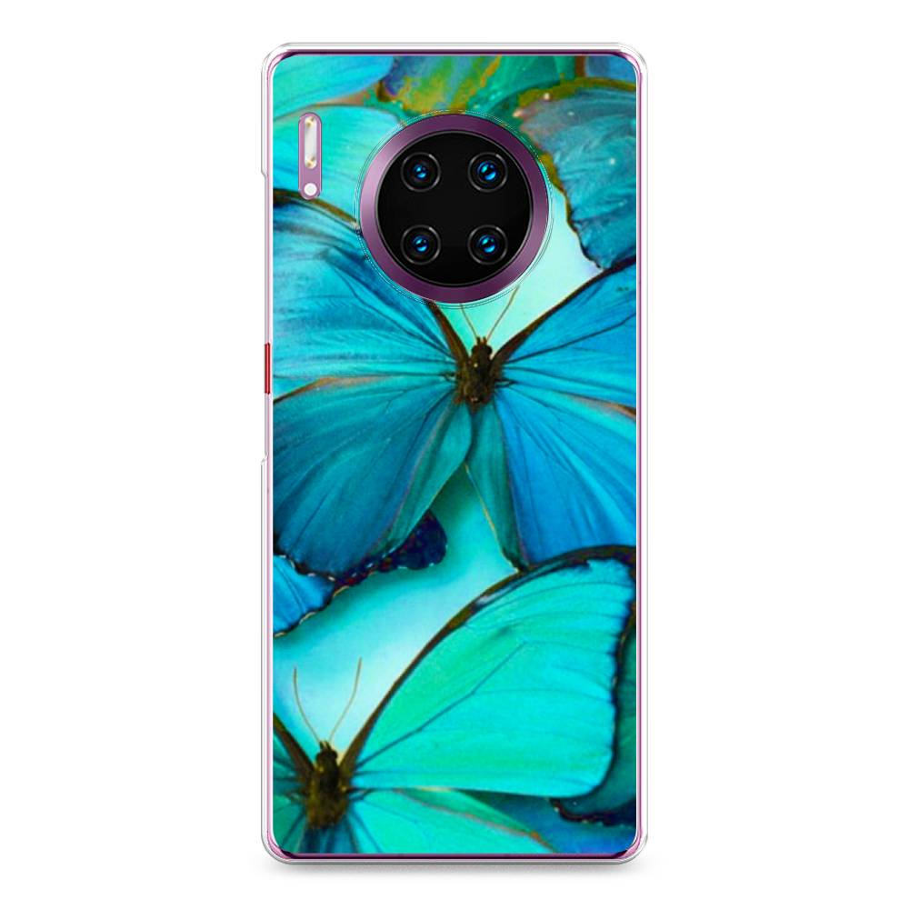 фото Чехол awog "неоновые бабочки" для huawei mate 30 pro