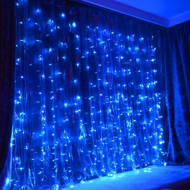

Гирлянда-штора новогодняя Alat Home garland19 3х3 м синий