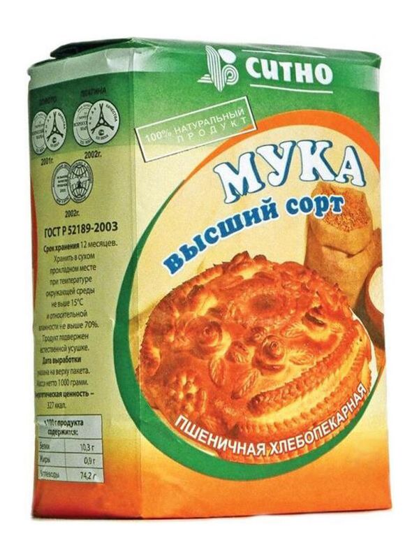 

Панировочная мука Ситно пшеничная высший сорт 10 кг