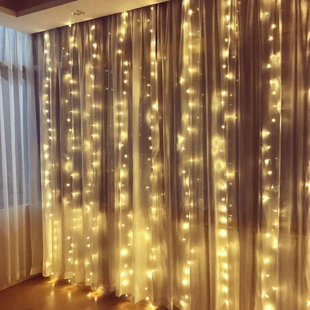 

Гирлянда-штора новогодняя Alat Home garland17 3х3 м желтый