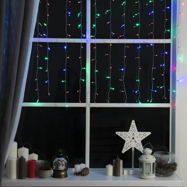 фото Гирлянда-штора новогодняя alat home garland16 3х2 м разноцветный