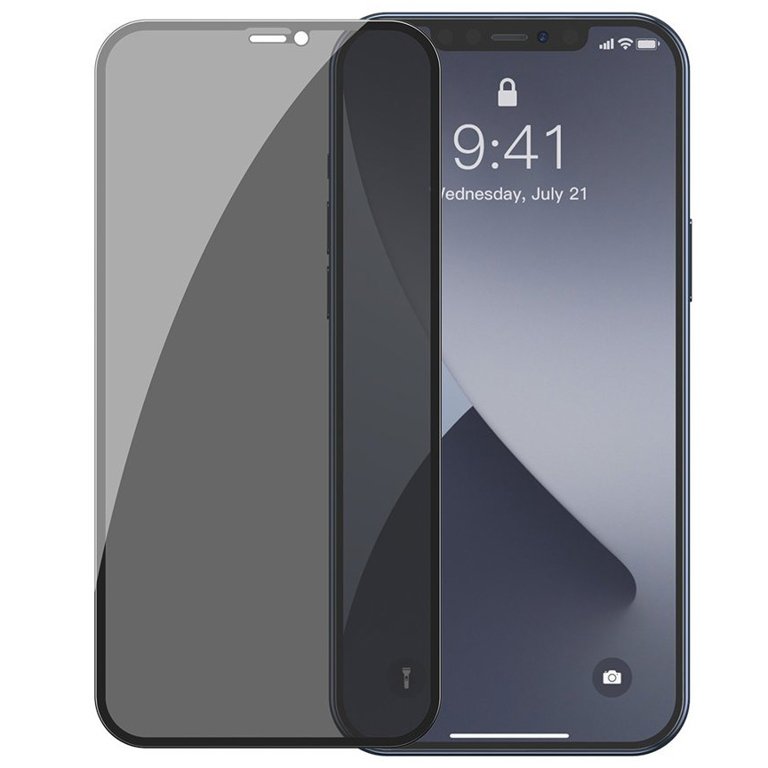 

Комплект защитных стекол для iPhone 12/12 Pro 0.3мм Baseus - Черное (SGAPIPH61P-TG01)