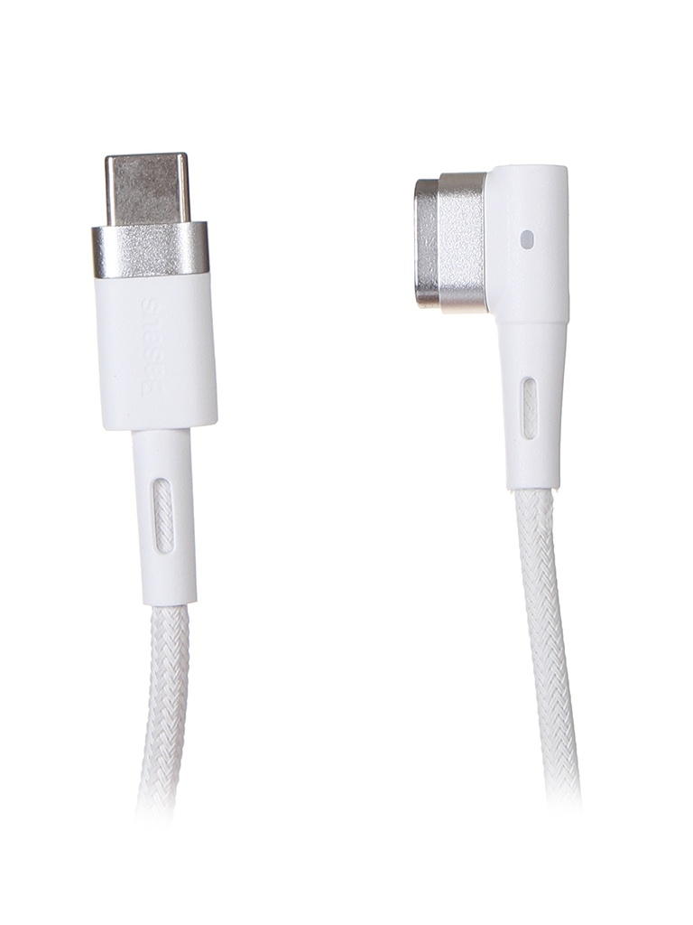 фото Аксессуар кабель baseus zinc magnetic series ip laptop charging cable type-c 60w 2m white