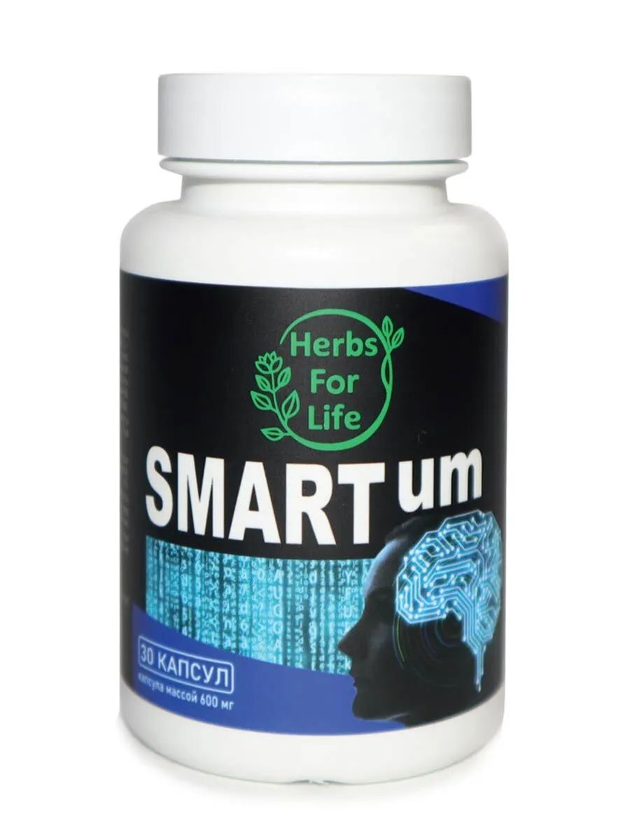 Источник витаминов B1, B6, L-тианин SmartUm Herbs For Life капсулы 30 шт.