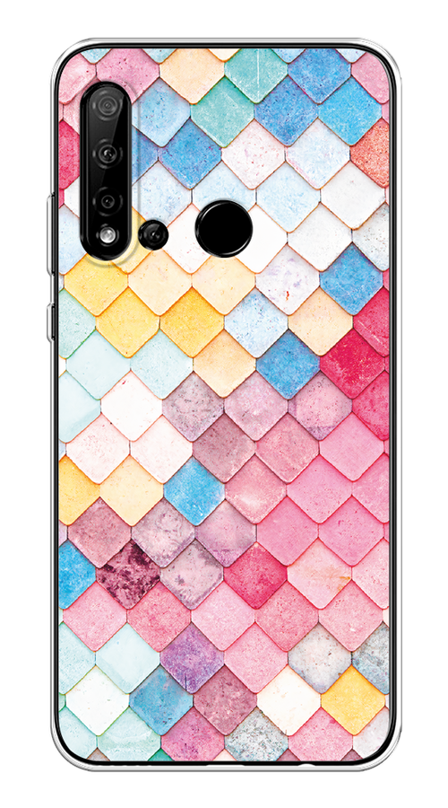 

Чехол Awog на Huawei P20 lite 2019 "Нежные ромбики", Красный, 69750-4