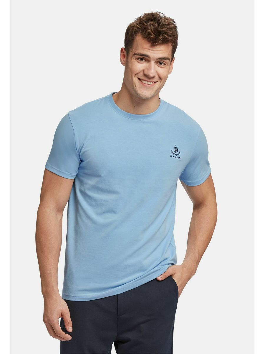 

Футболка мужская U.S. POLO Assn. US222O045 синяя 2XL, Синий, US222O045