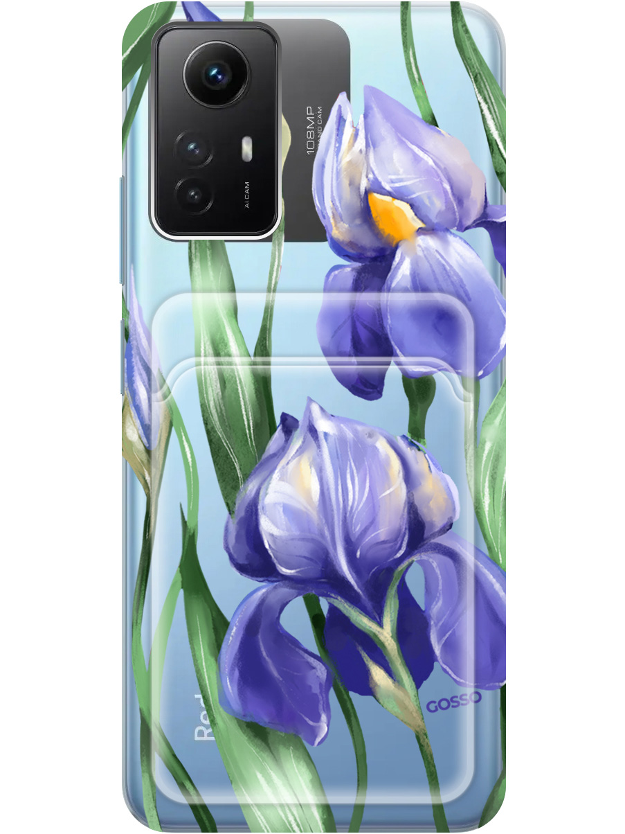 

Силиконовый чехол на Xiaomi Redmi Note 12s с рисунком "Amazing Irises" прозрачный, Прозрачный;белый;синий, 20011931