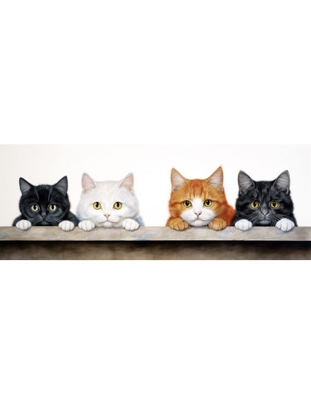 

Алмазная мозаика на подрамнике Кошачья банда, 70x24 см, 50 цветов, 86273, ПНА-013