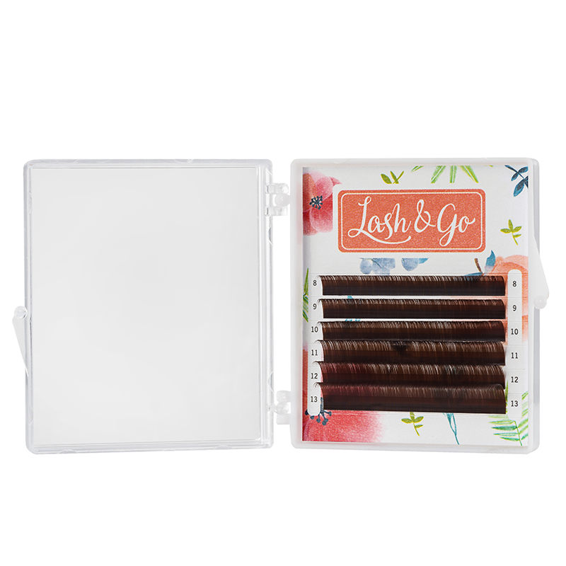 

Коричневые Lash&Go (Лэш енд гоу) мини "Латте" 6 линий D, 0,07, 8-13 mm, Коричневый