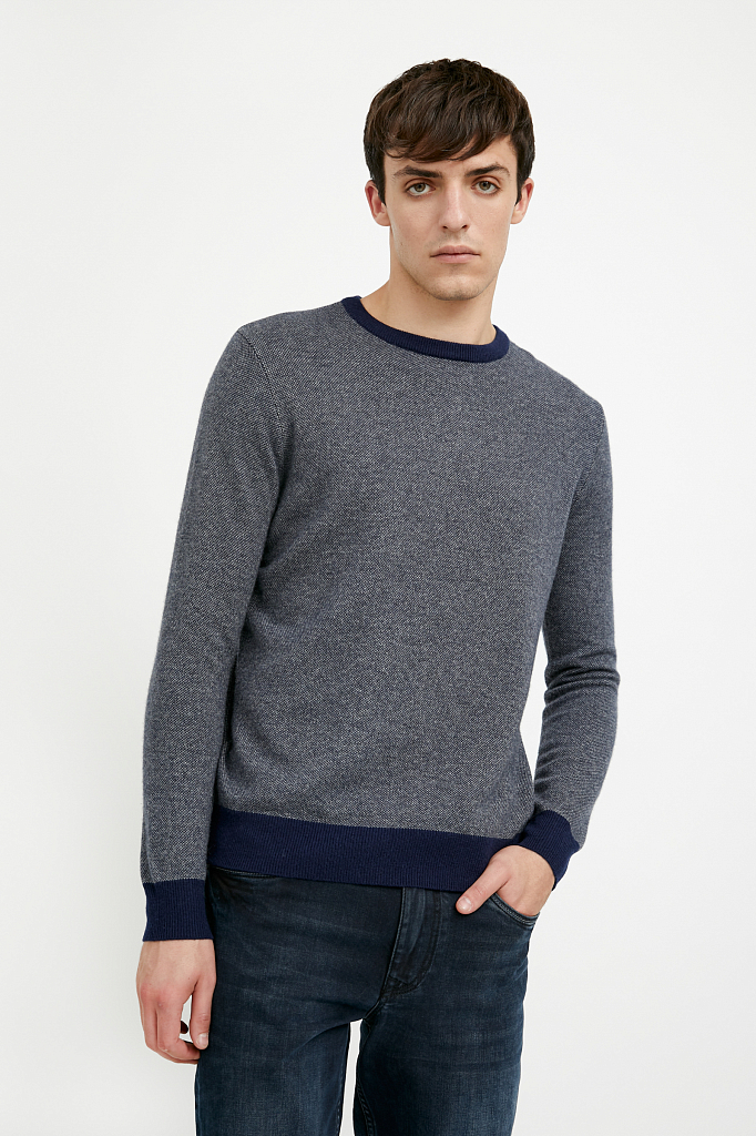 

Джемпер мужской Finn Flare A20-21116 синий XL, A20-21116